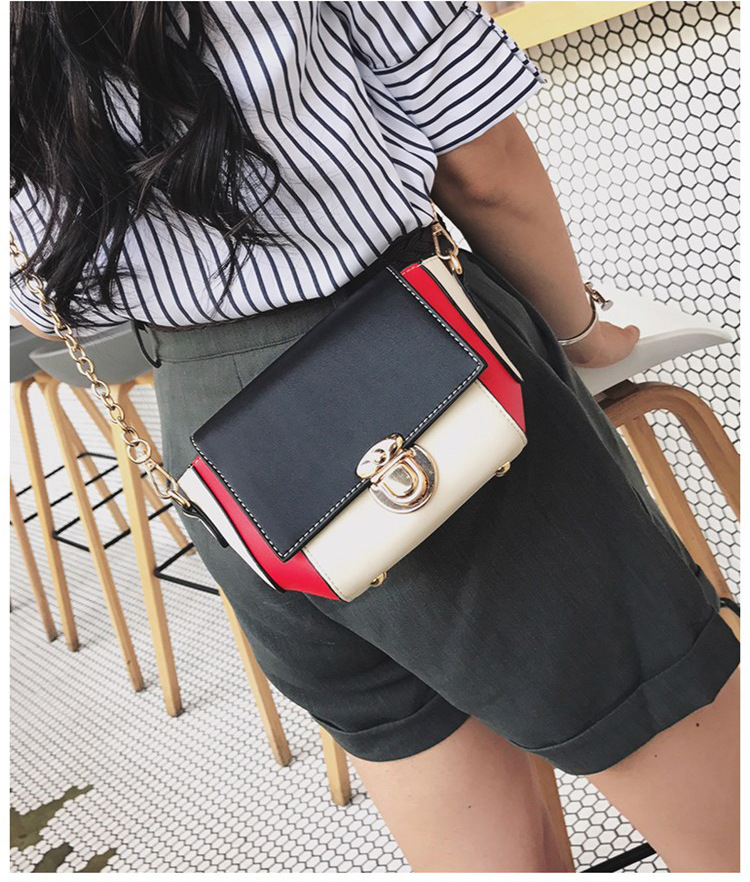 New color buckle cross chain mini bag pretty bag w