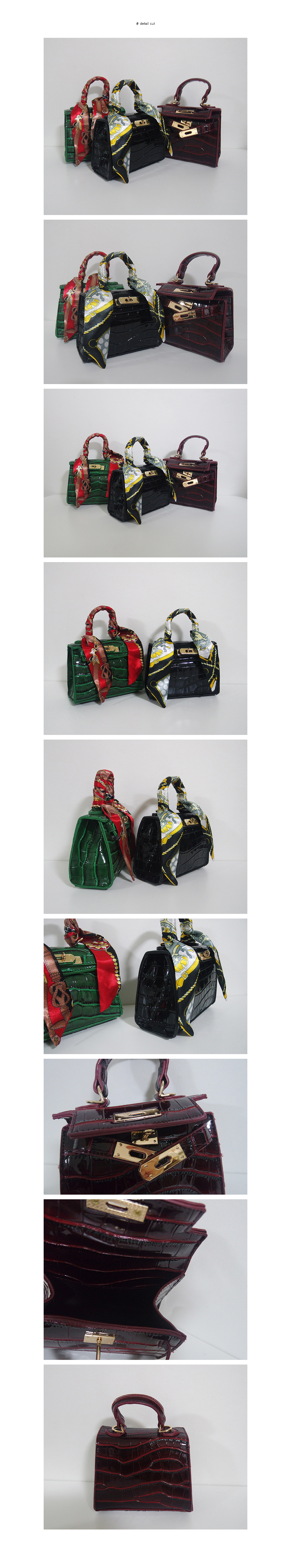 New Mini cross back tote 3color back co-ordinated 