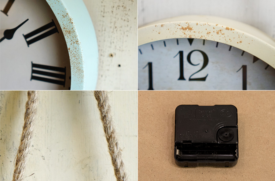 Noiseless vintage steel wristwatch Wall clock 4 ki