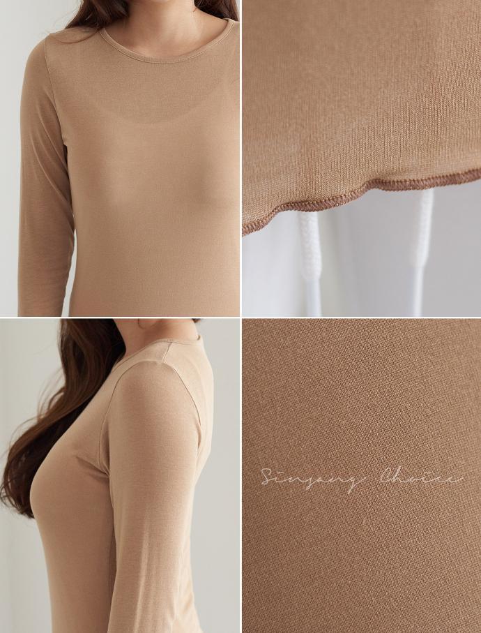 Slim Round Span Long Sleeve Polo T-Shirt