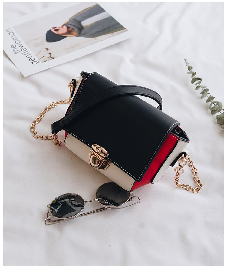 New color buckle cross chain mini bag pretty bag w