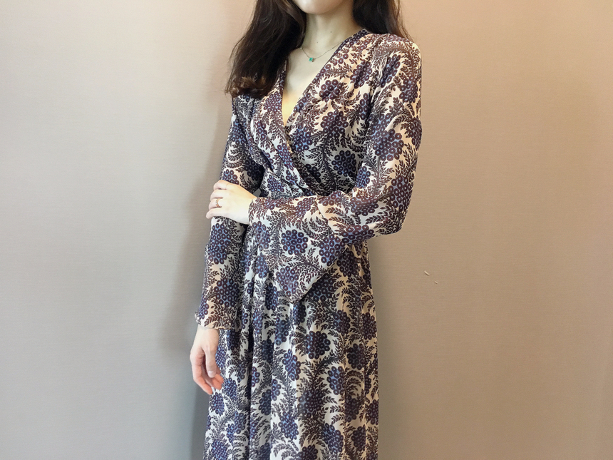 Goddess flower chiffon long dress autumn visitor w