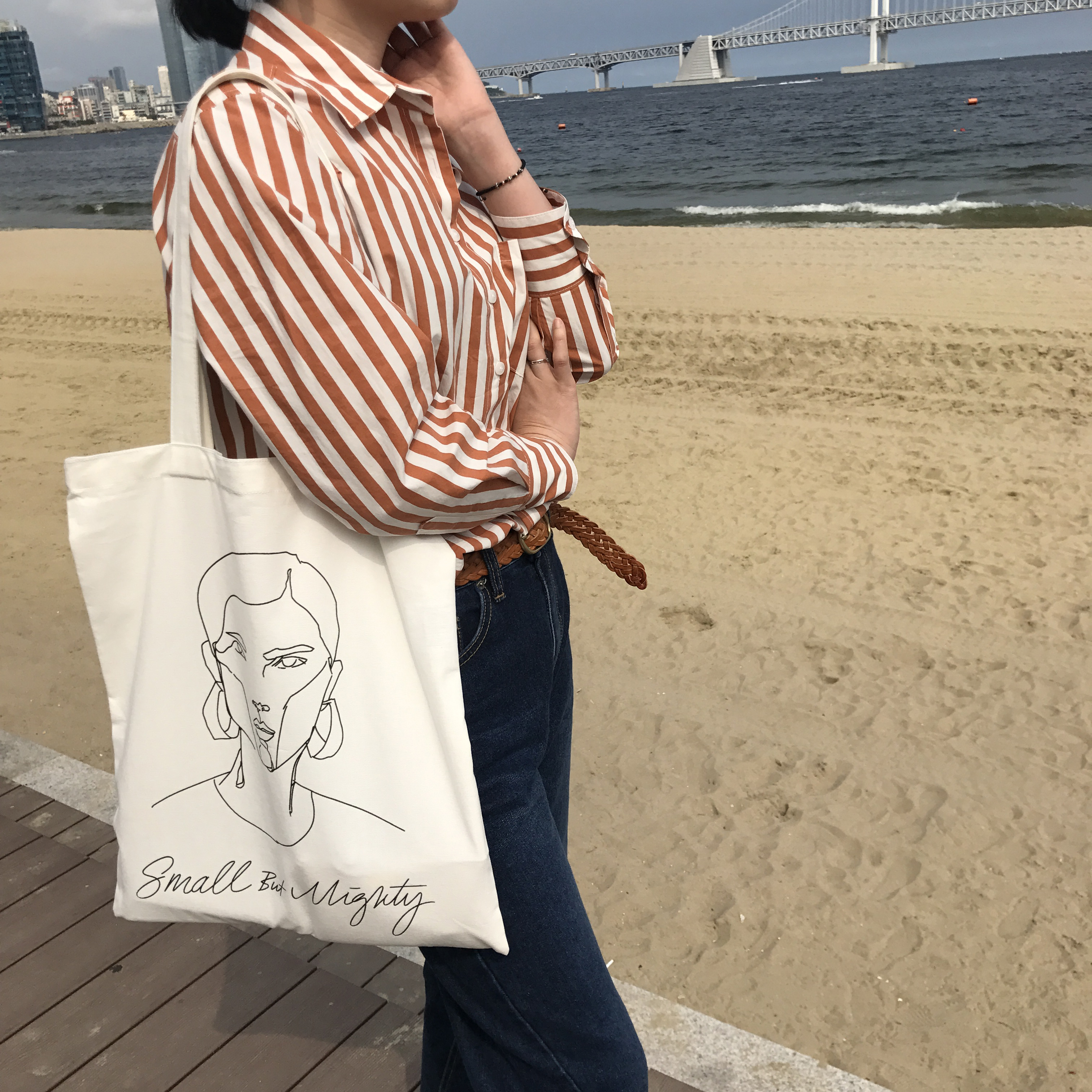 NEW ECO BAG Drawing Eco Bag 2color Light