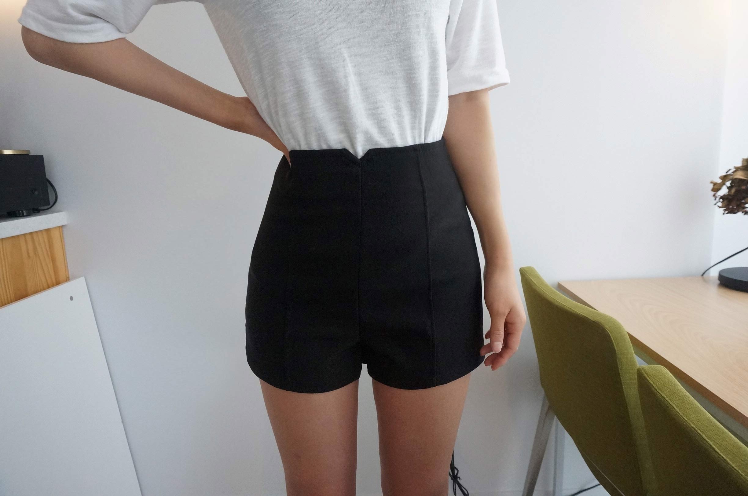 Women Short Pants High Waist Short Pants # 2color 