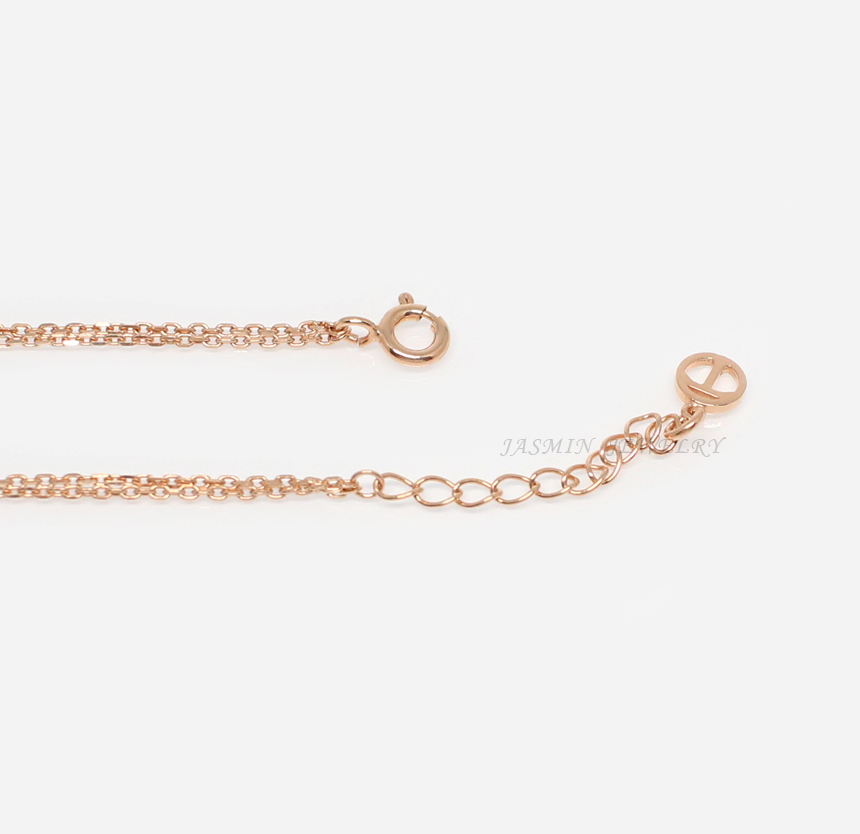 Two-line bracelet silver 925 points daily friendsh