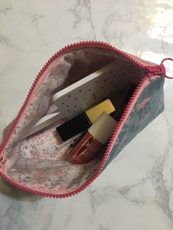 New Flamingo Initial Pouch French Embroidery Custo