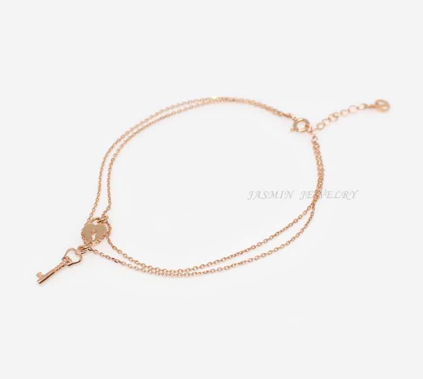 Two-line bracelet silver 925 points daily friendsh