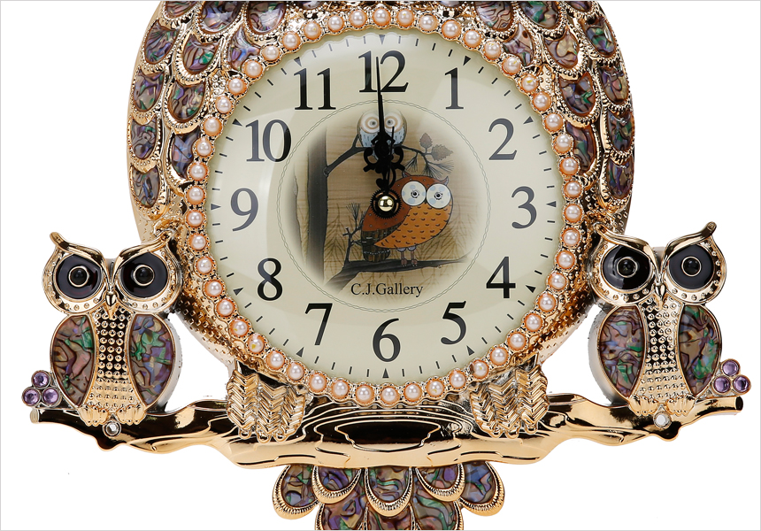 Chuseok family double-sided watch gold, silver, wh