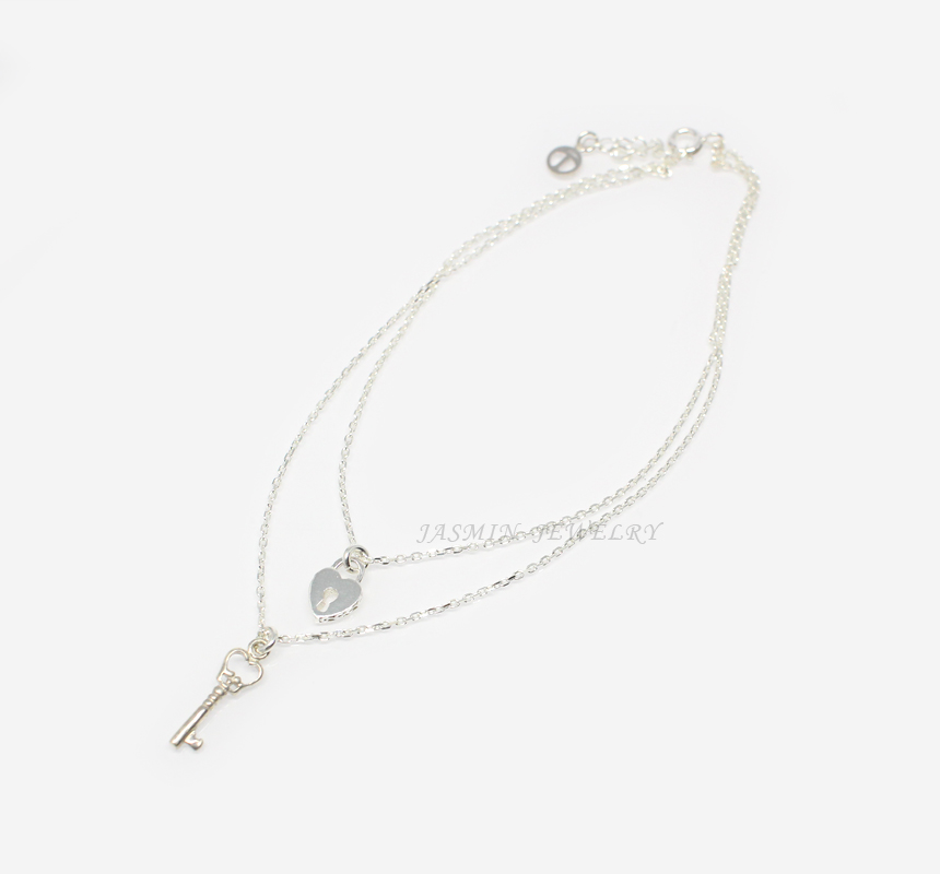 Two-line bracelet silver 925 points daily friendsh