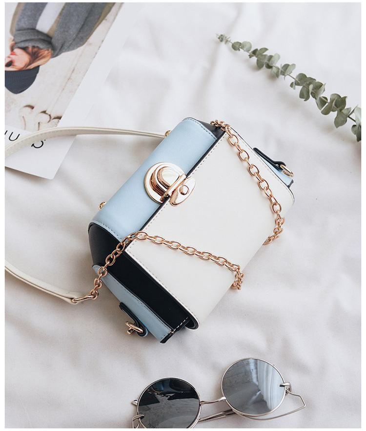 New color buckle cross chain mini bag pretty bag w
