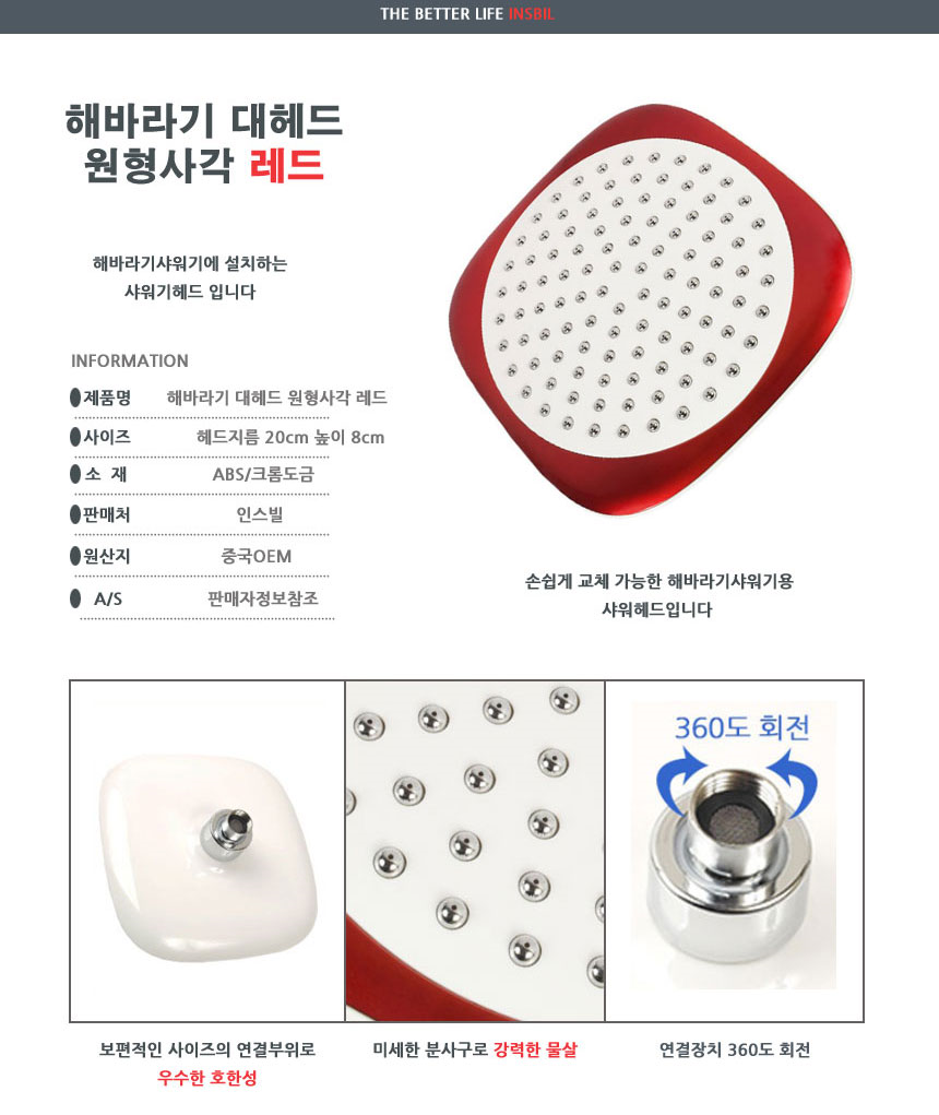 NEW POWERFUL SHOWERHEAD sunflower shower head Happ