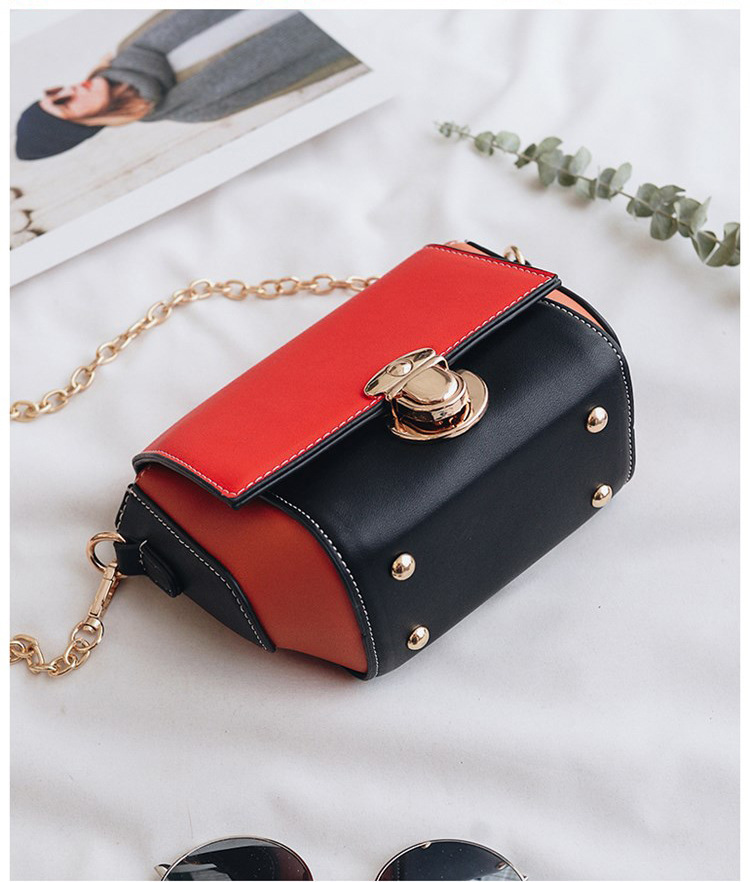 New color buckle cross chain mini bag pretty bag w