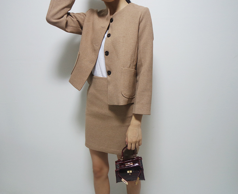 New Mini cross back tote 3color back co-ordinated 