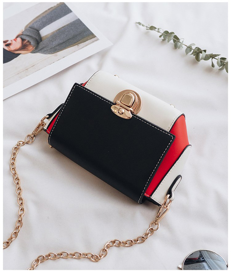 New color buckle cross chain mini bag pretty bag w