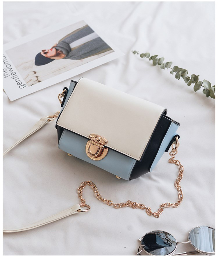 New color buckle cross chain mini bag pretty bag w