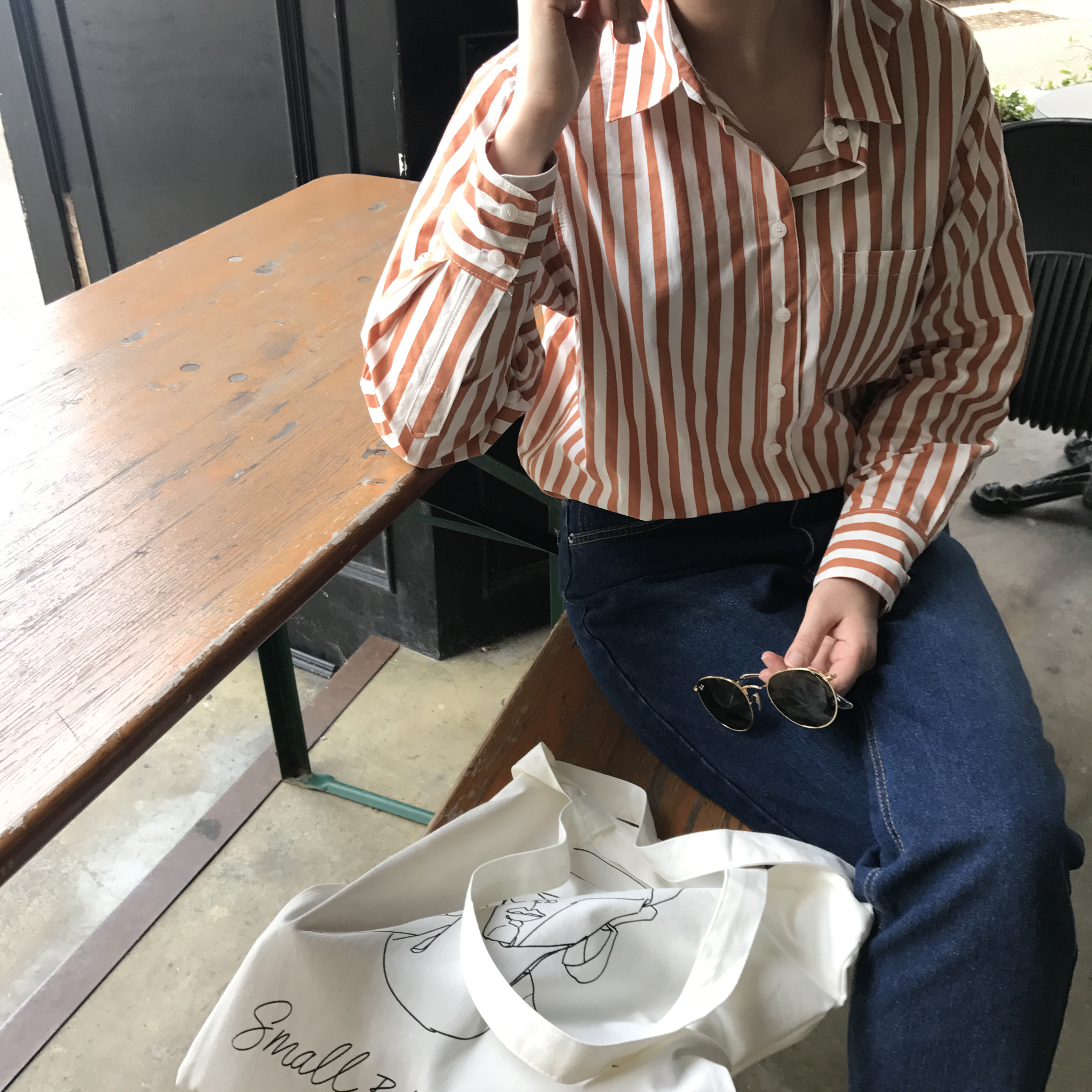 NEW ECO BAG Drawing Eco Bag 2color Light