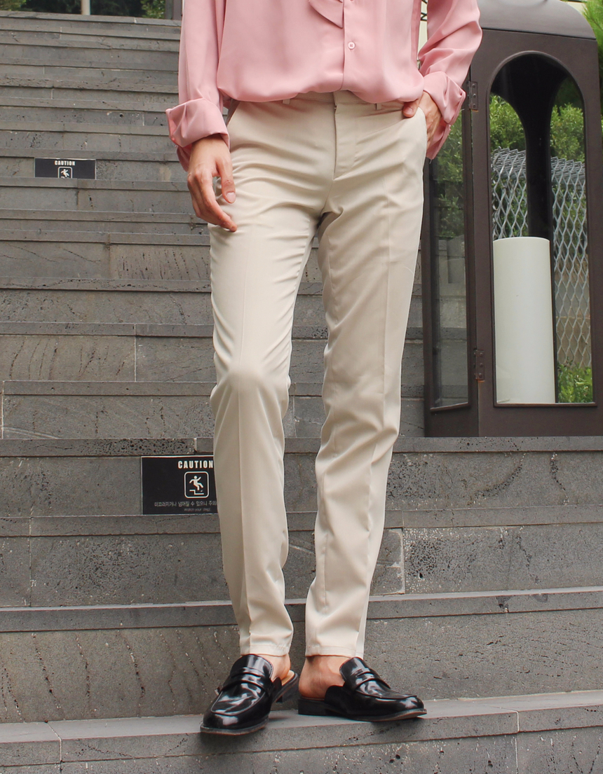 New Men's Pants Beige Men Slax Slacks Cody Pant