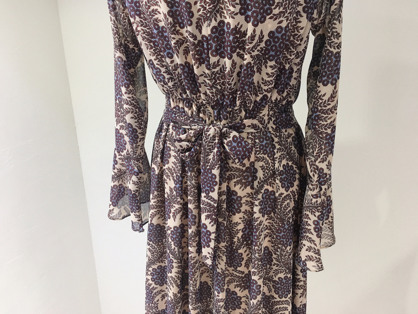 Goddess flower chiffon long dress autumn visitor w