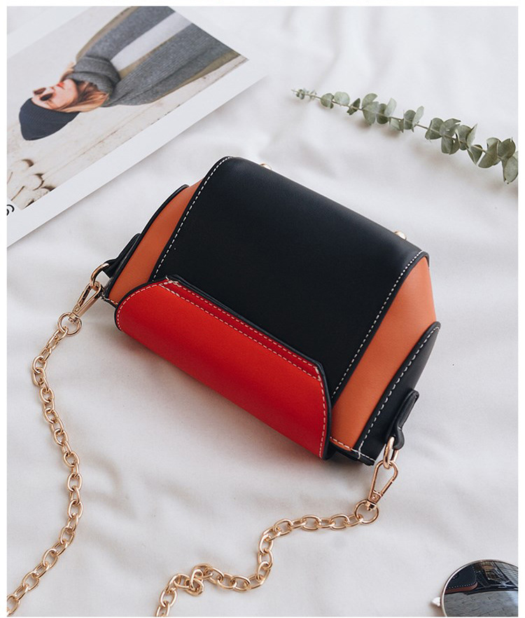 New color buckle cross chain mini bag pretty bag w