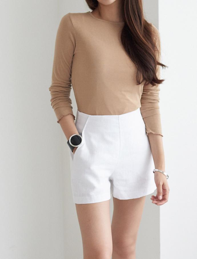 Slim Round Span Long Sleeve Polo T-Shirt