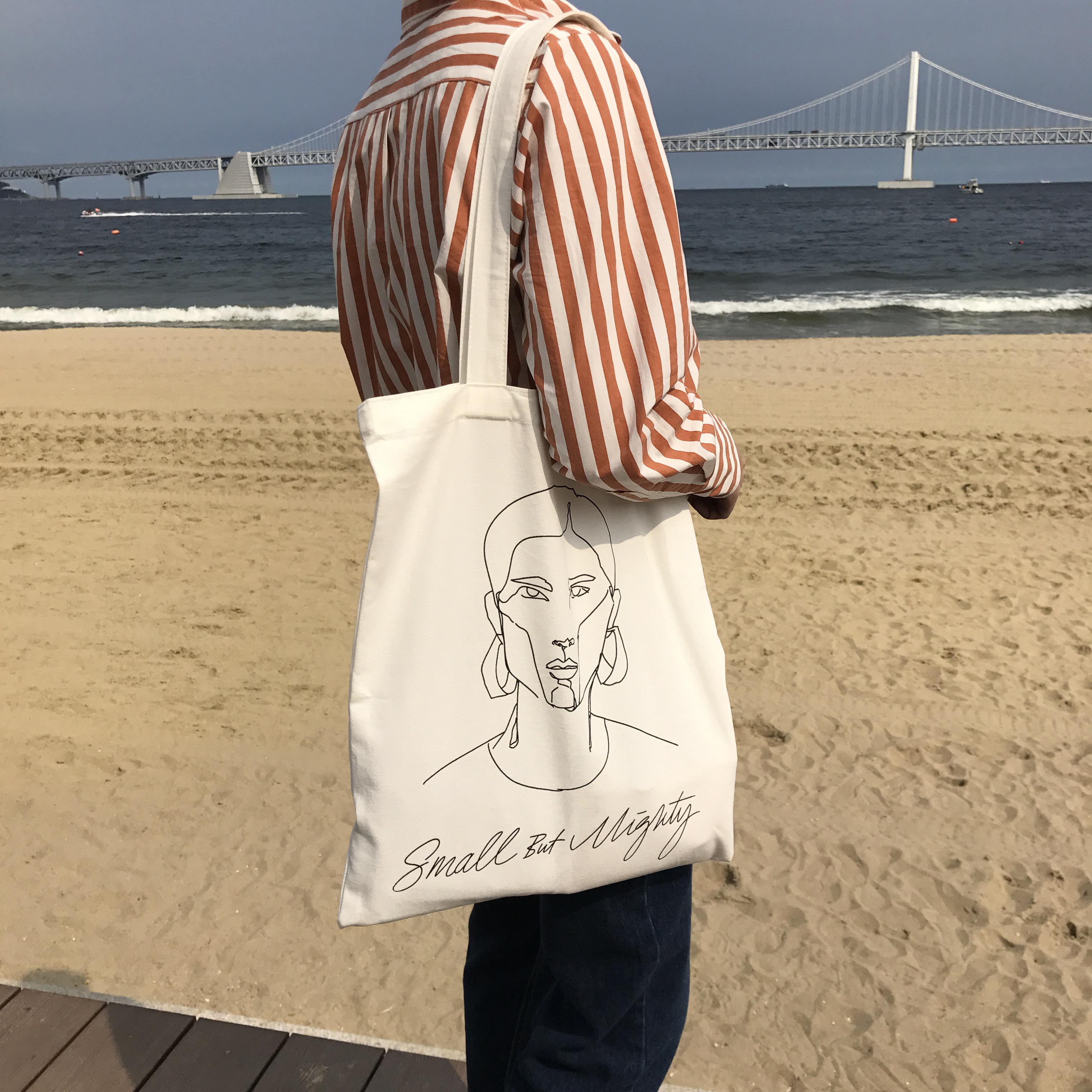 NEW ECO BAG Drawing Eco Bag 2color Light