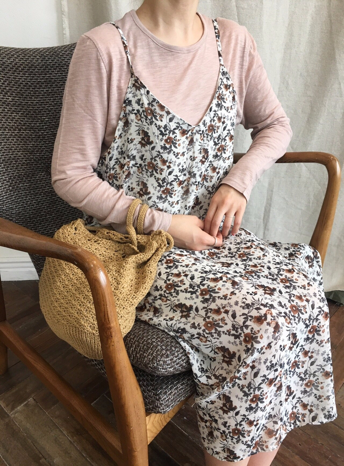 Feminine look flower bustier autumn dress strap st