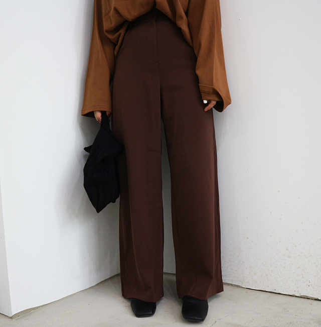 New Women's Pants High Waist Wide Long Slacks W