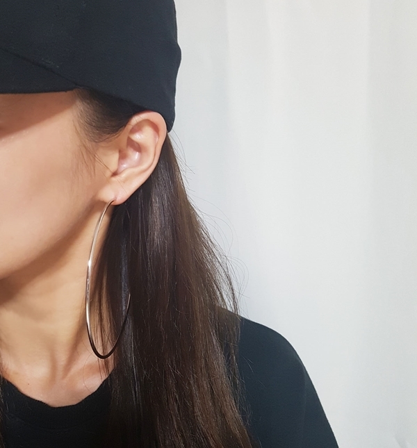 Wide Big Ring Earring Present Silver Gold Rihanna 