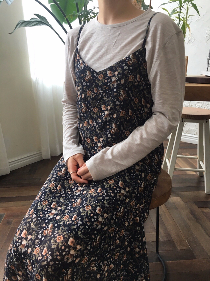 Feminine look flower bustier autumn dress strap st