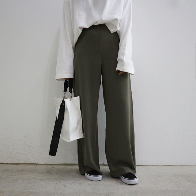 New Women's Pants High Waist Wide Long Slacks W