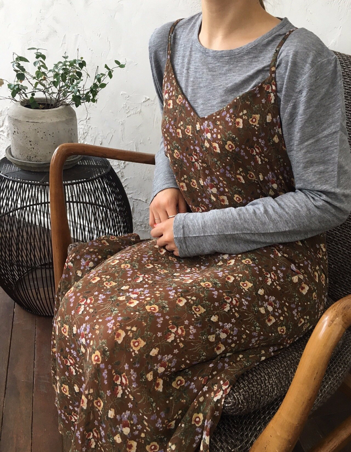 Feminine look flower bustier autumn dress strap st