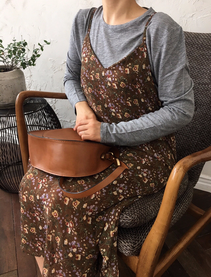 Feminine look flower bustier autumn dress strap st