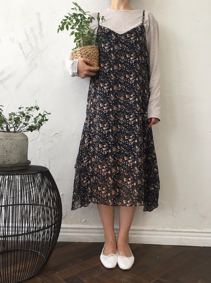 Feminine look flower bustier autumn dress strap st