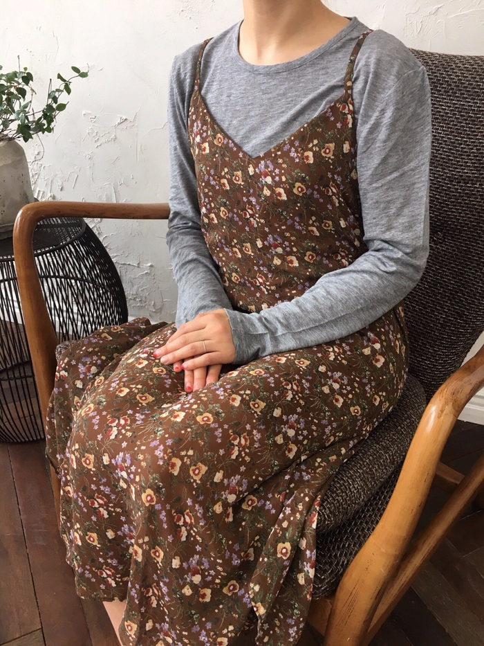 Feminine look flower bustier autumn dress strap st