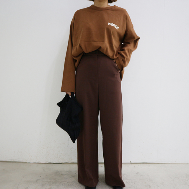New Women's Pants High Waist Wide Long Slacks W