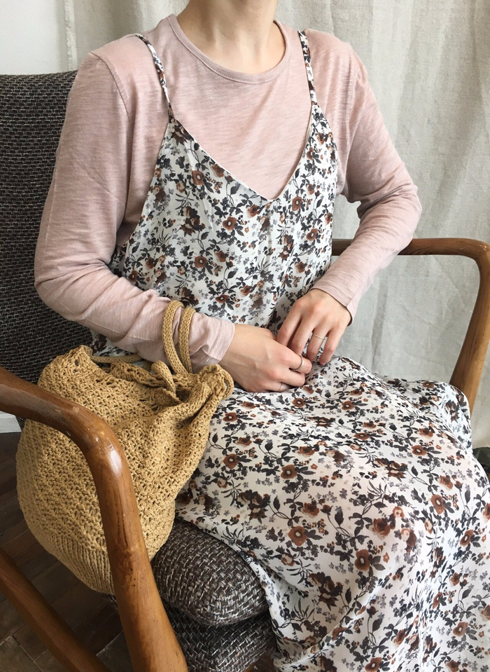 Feminine look flower bustier autumn dress strap st