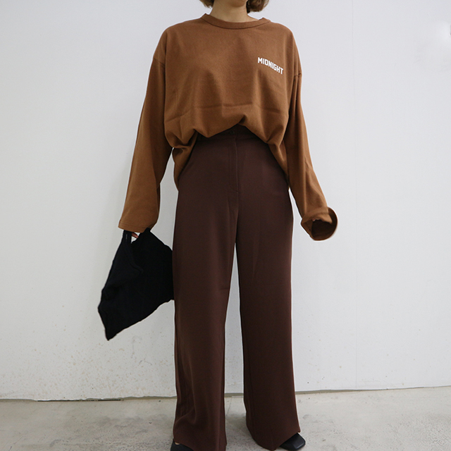 New Women's Pants High Waist Wide Long Slacks W