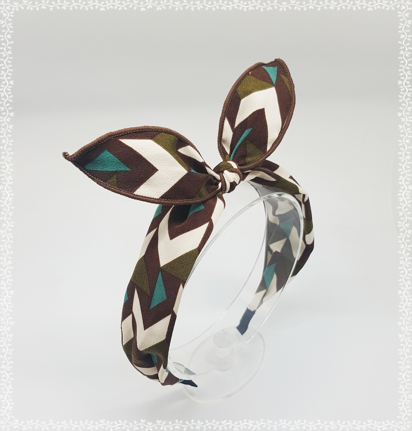 New Wire Ribbon Hair Band Bandana Headband Girls W