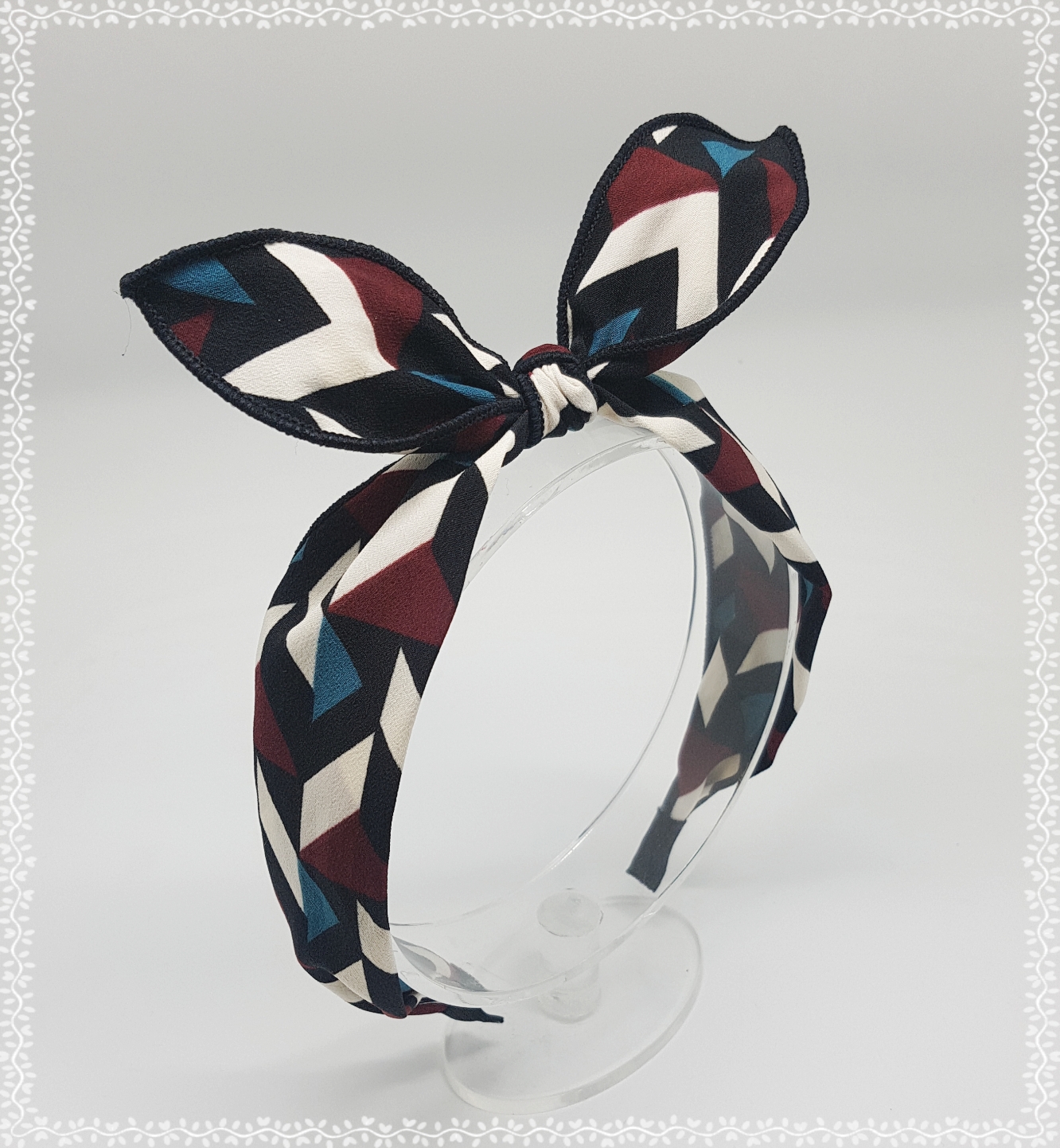 New Wire Ribbon Hair Band Bandana Headband Girls W