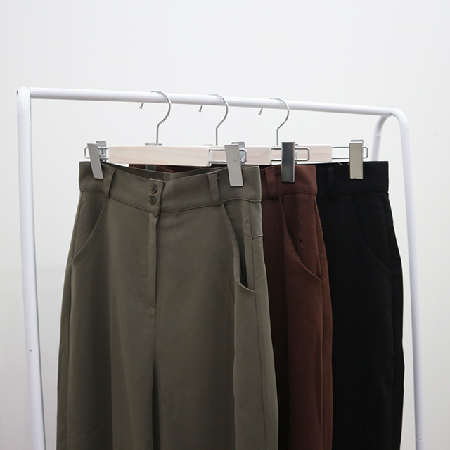 New Women's Pants High Waist Wide Long Slacks W