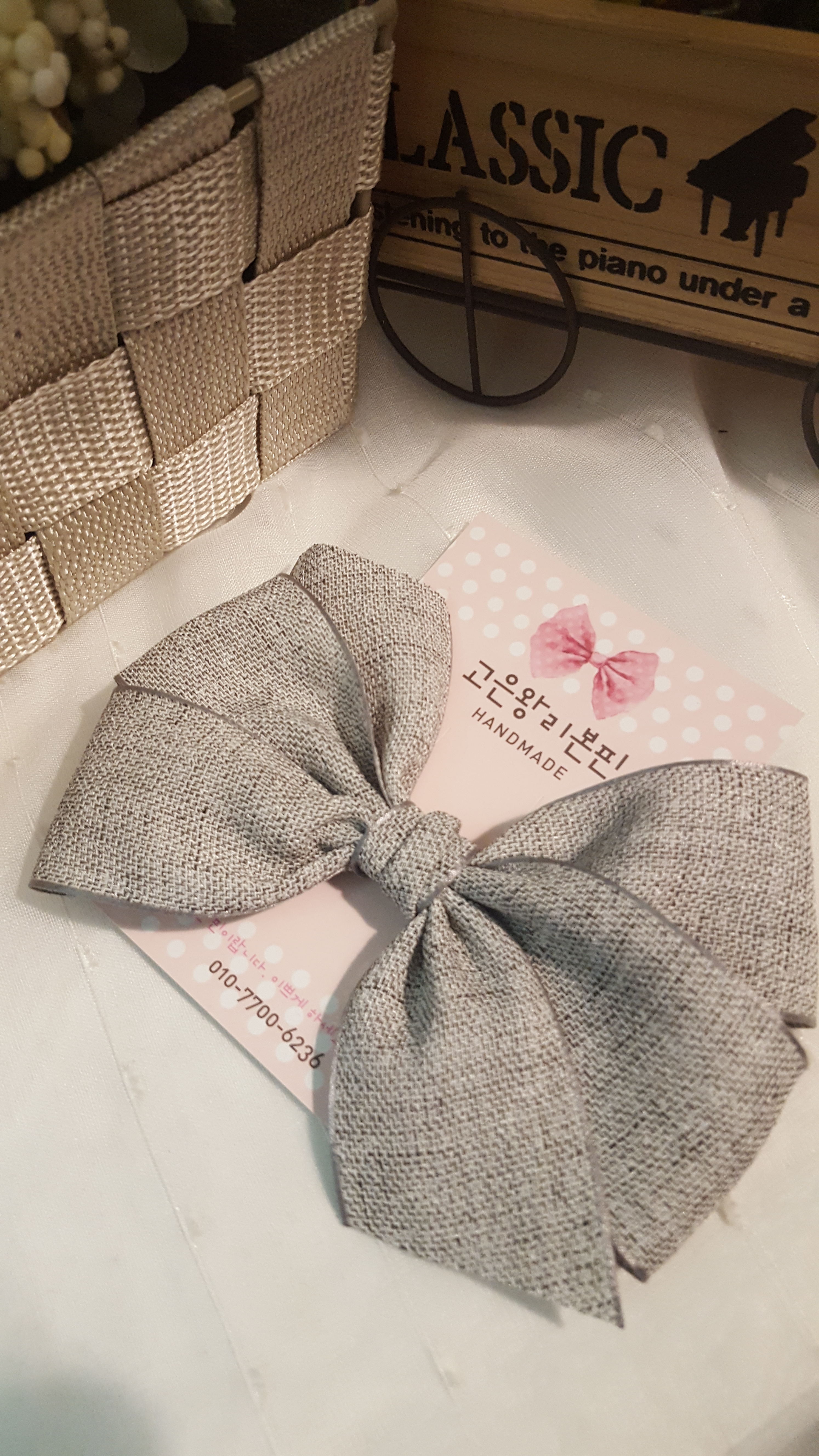 New ribbon pin hairpin handmade hairpin