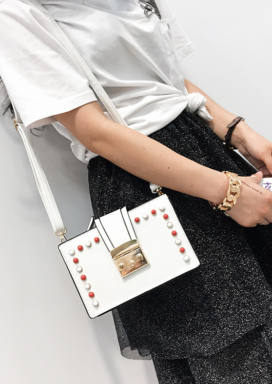 New Bead Square Mini Cross Back Bag 20 Women Women