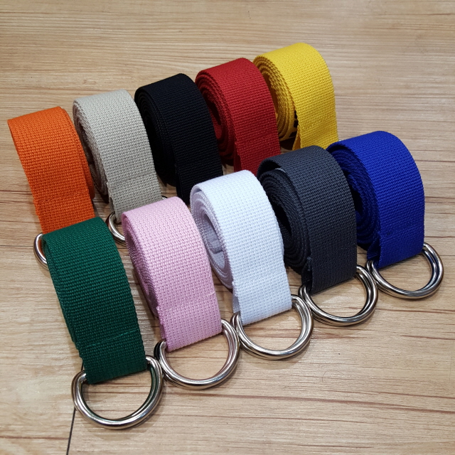 NEW MEN FASHION BELT OFF-WHITE Lettering Cotton Be