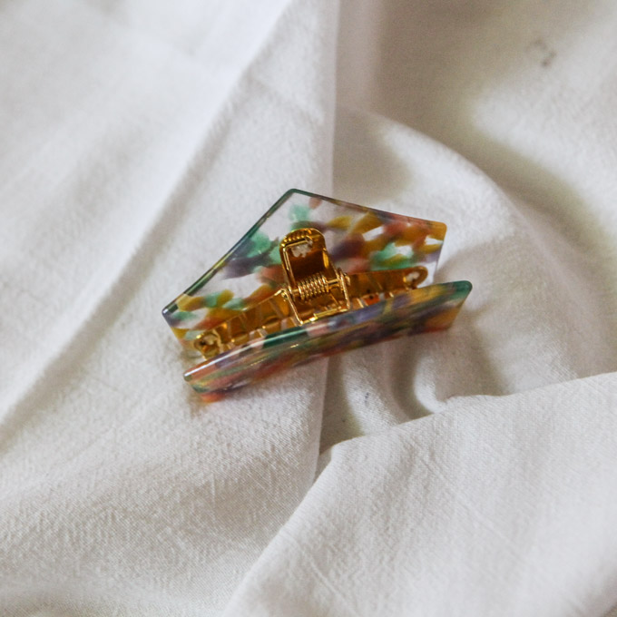 New Gemstones Pink Multicolored Tongue Pin Lovely 