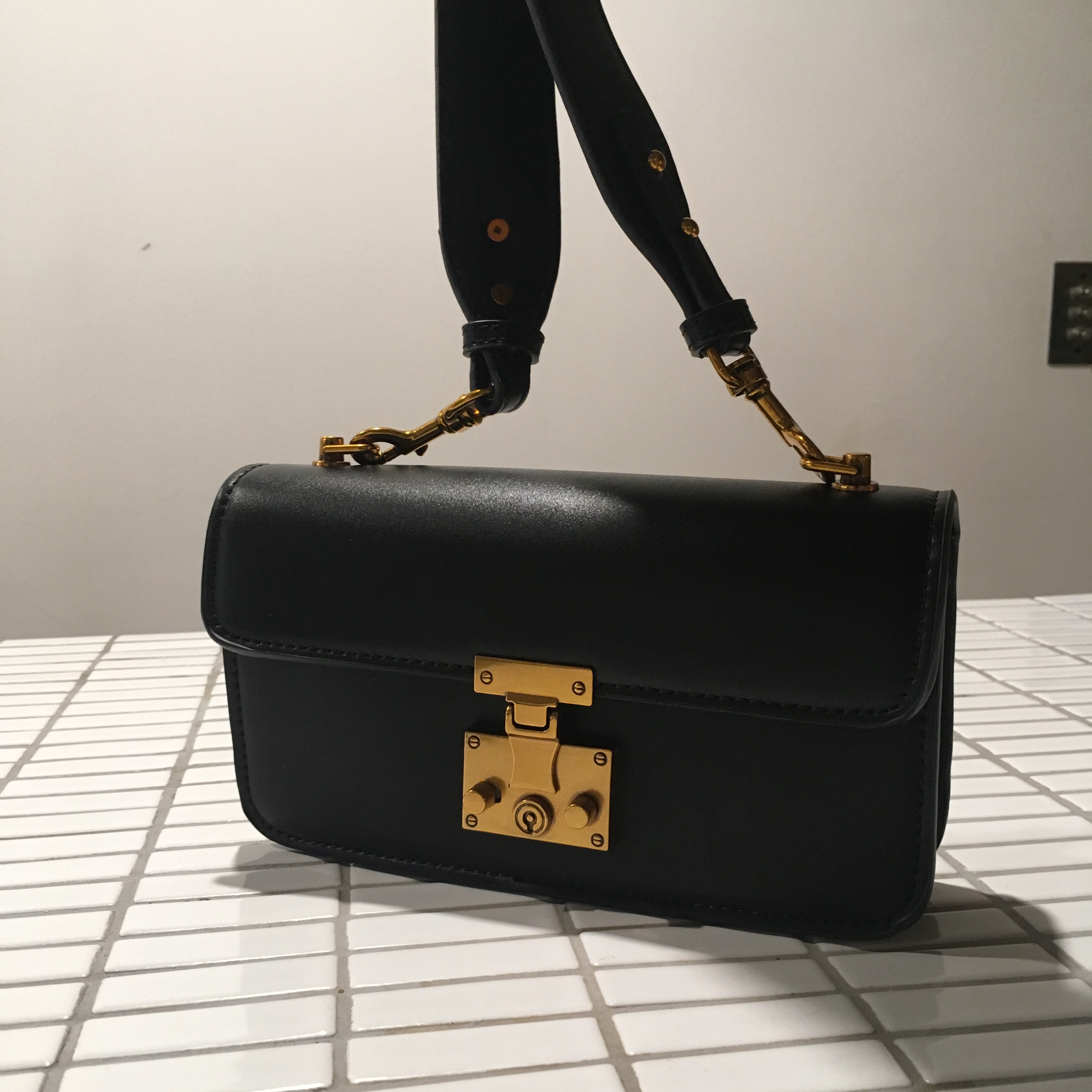 New Daily Mini Cross Bag Messenger Bag Piano Leath