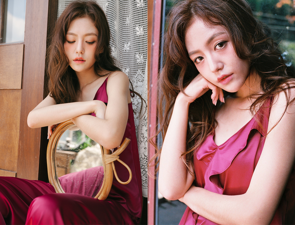 New SET Women's pajamas Rose wine home wear set