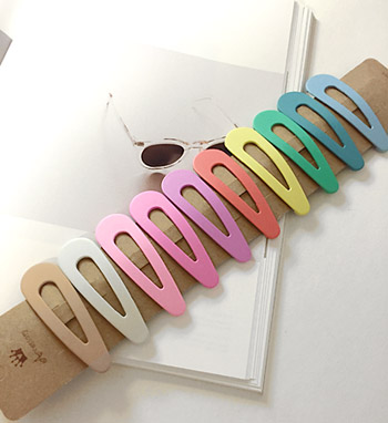 10 sets of matte color tick pins Hairpin