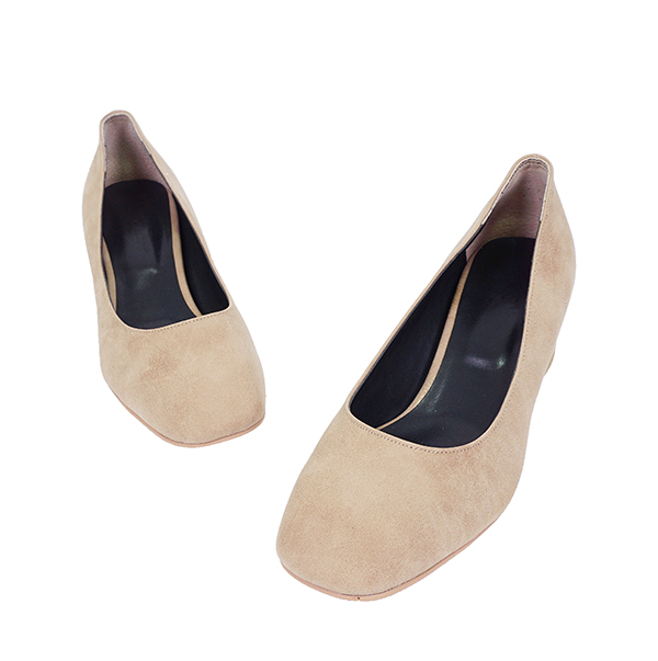 Square nose Tongue middle heel foot Comfortable sh