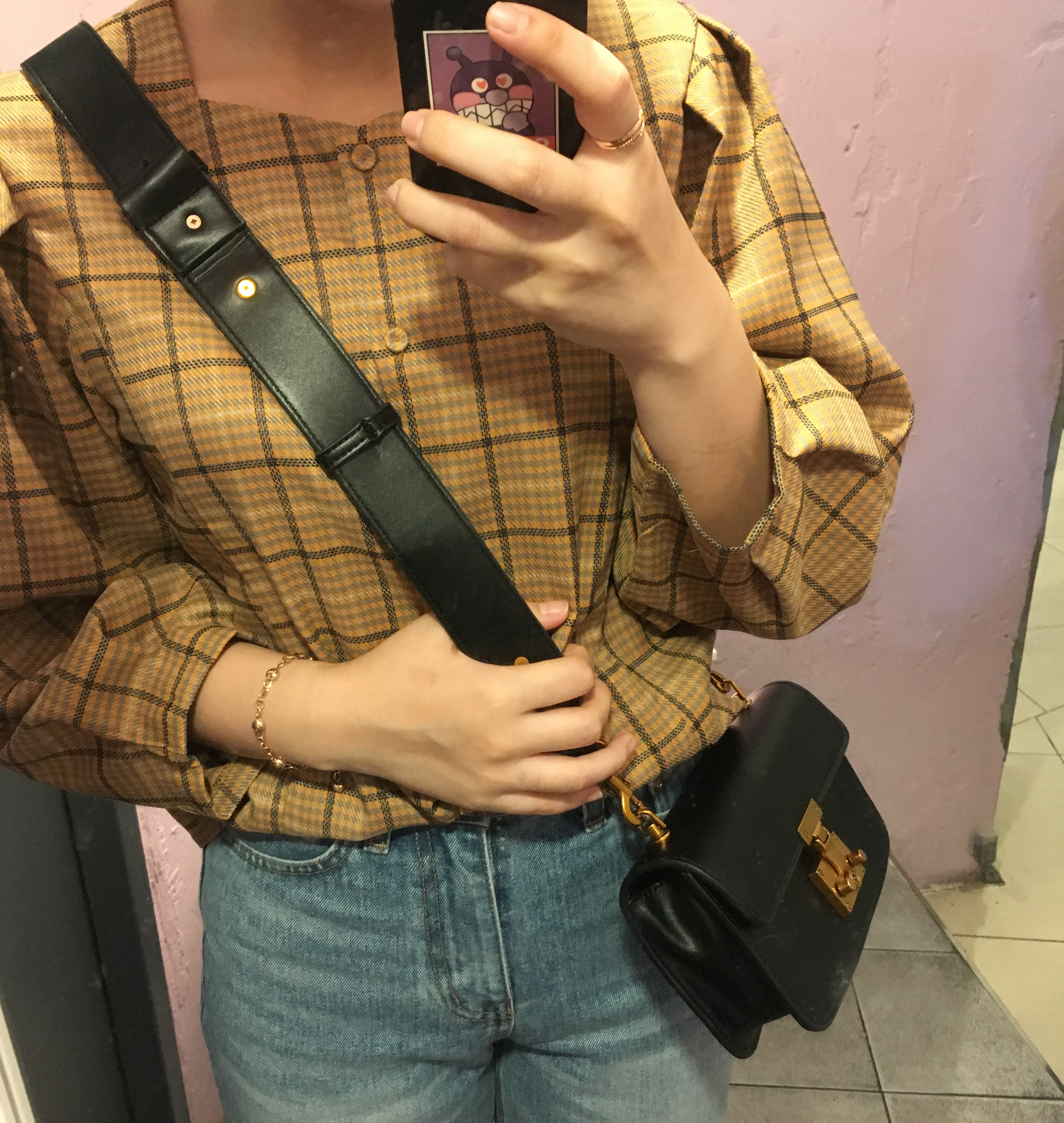 New Daily Mini Cross Bag Messenger Bag Piano Leath