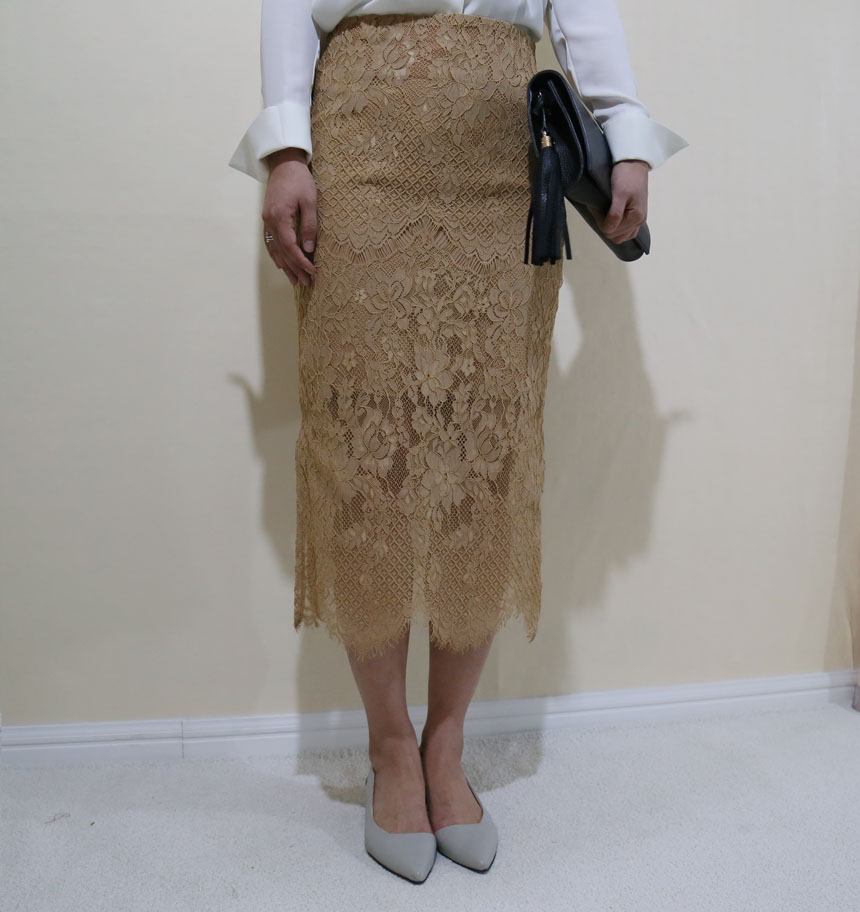 Lace long skirts colors S, M Office look 20s Women